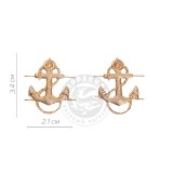 Орнамент на тужурку ВМФ в сборе с якорем (пара)